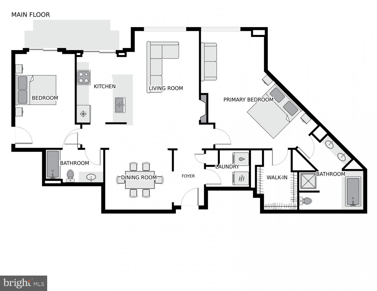1830 Fountain Drive, Unit 1106 Reston, VA 20190 - Photo 30 of 30 a picture of a floor plan