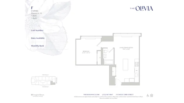 $5,600 | 315 West 33rd Street, Unit 31F | Hudson Yards
