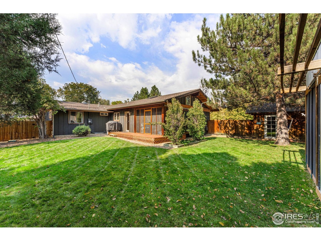 5604 Bowron Place Longmont, CO 80503 - Photo 34 of 37 a view of a house with backyard and a tree