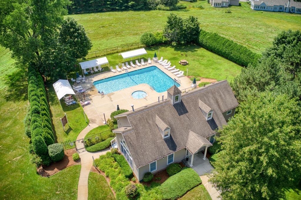 7 Alder Way, Unit 7 Bedford, MA 01730 - Photo 27 of 30 an aerial view of a house with outdoor space pool tennis court and yard