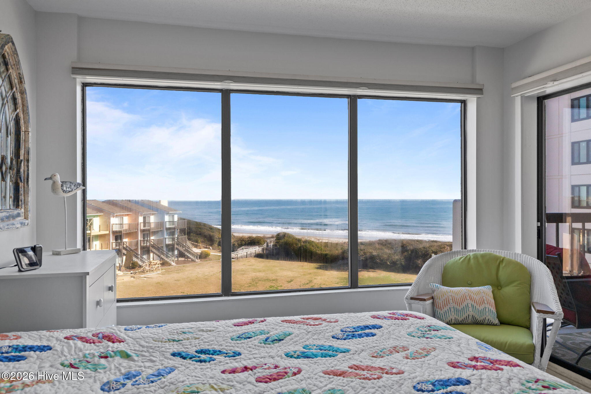 8801 Reed Drive, Unit 314W Emerald Isle, NC 28594 - Photo 20 of 53 Primary BR Overlooking Ocean