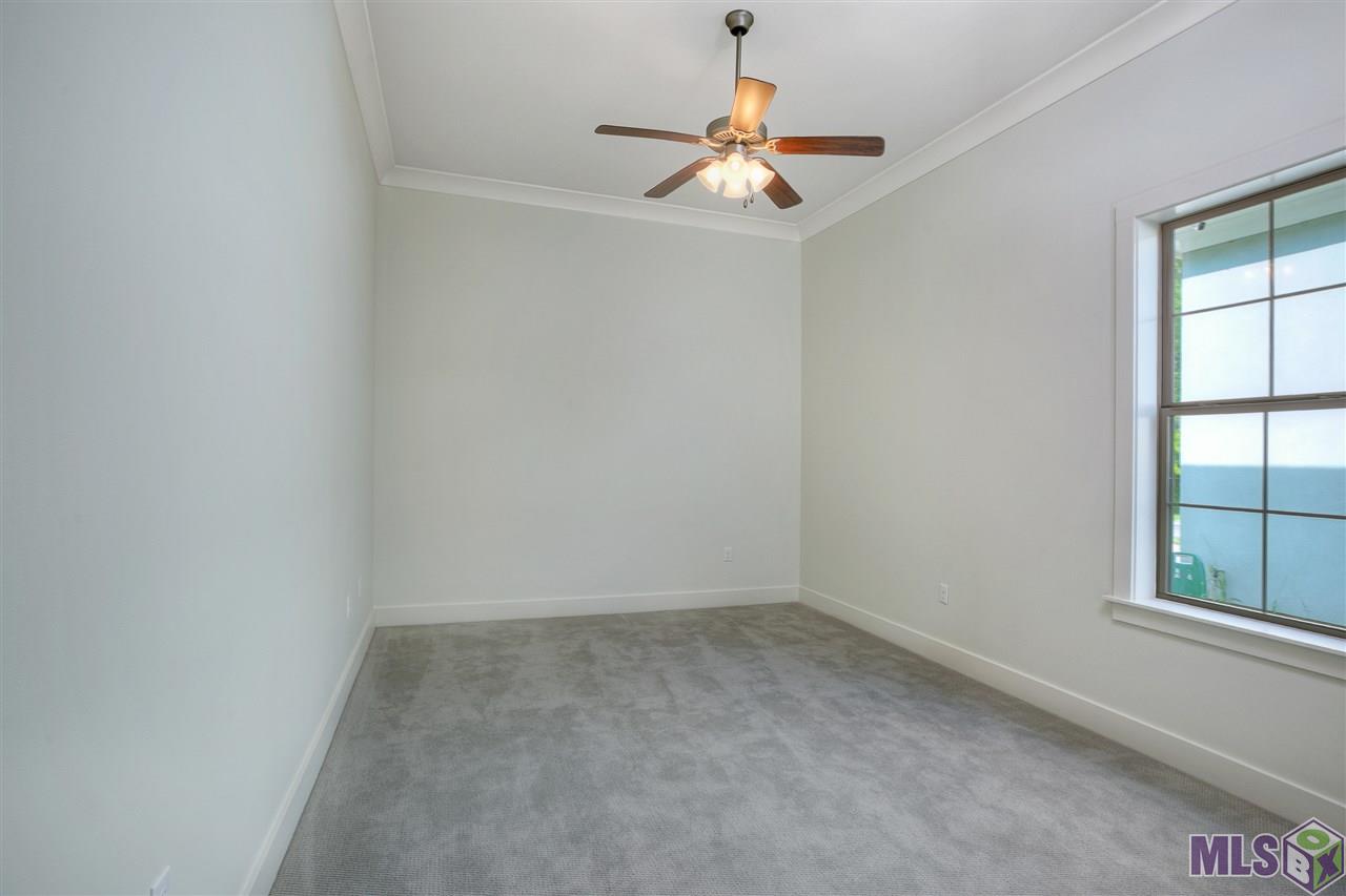 Generously sized guest bedroom