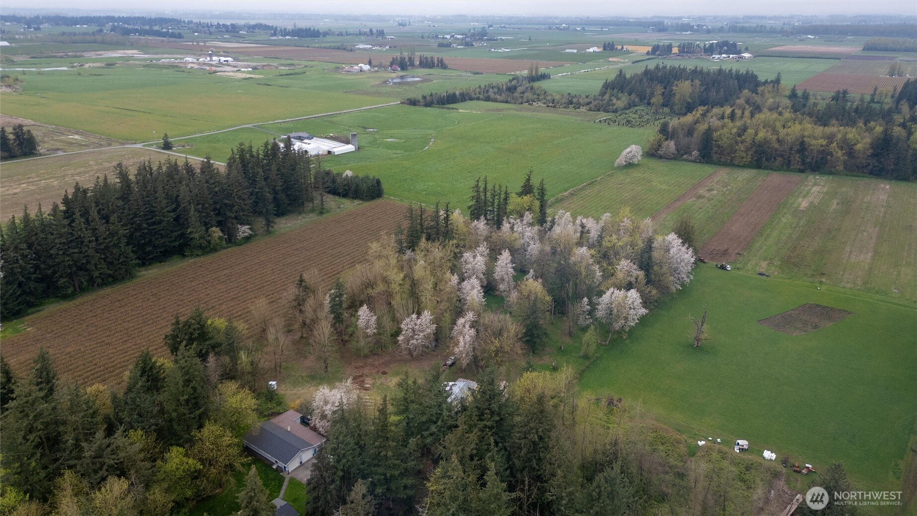 1822 East Pole Road Everson, WA 98247 - Photo 10 of 20 a view of a lake with a yard