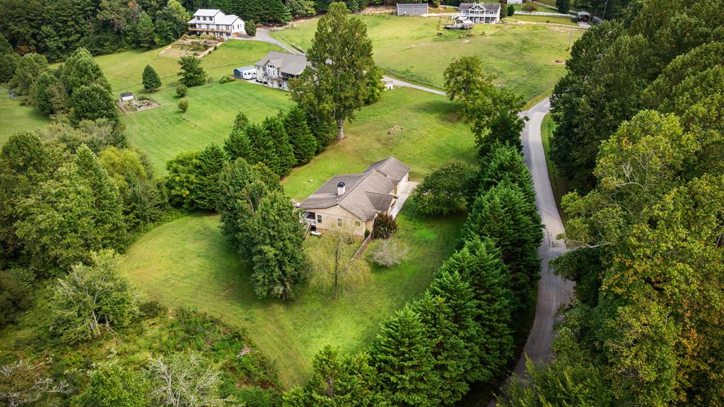 516 Crawford Road Blairsville, GA 30512 - Photo 8 of 49 an aerial view of residential houses with outdoor space and trees all around