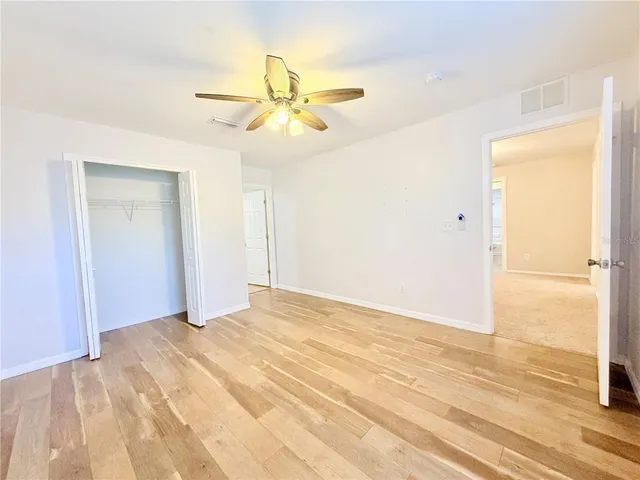 a view of a room with an empty space