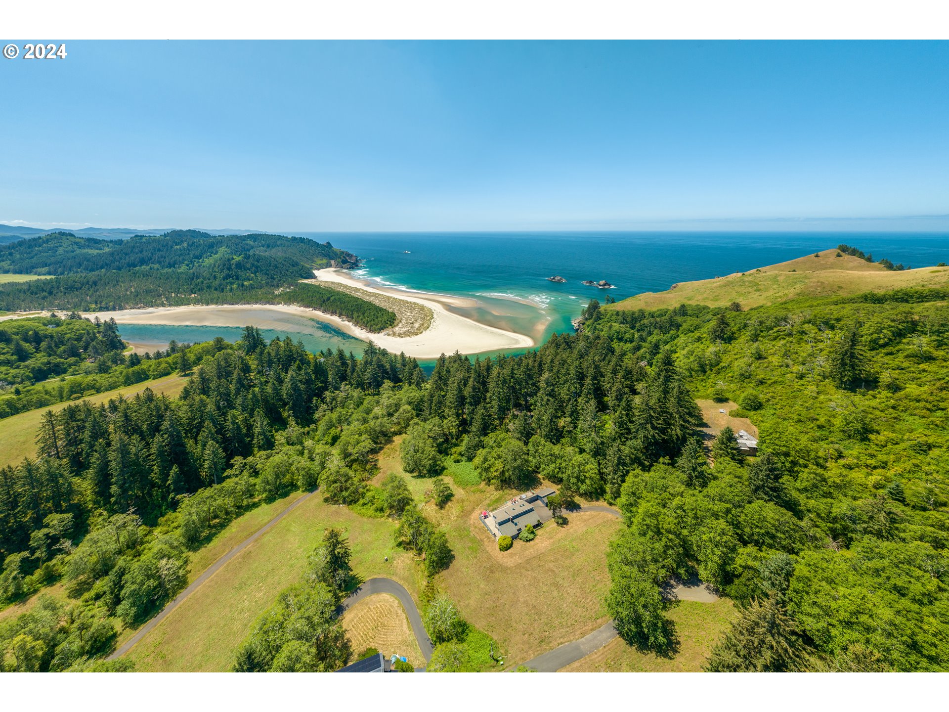 2555 Four Creeks Road Otis, OR 97368 - Photo 43 of 48 Drone View/UAV