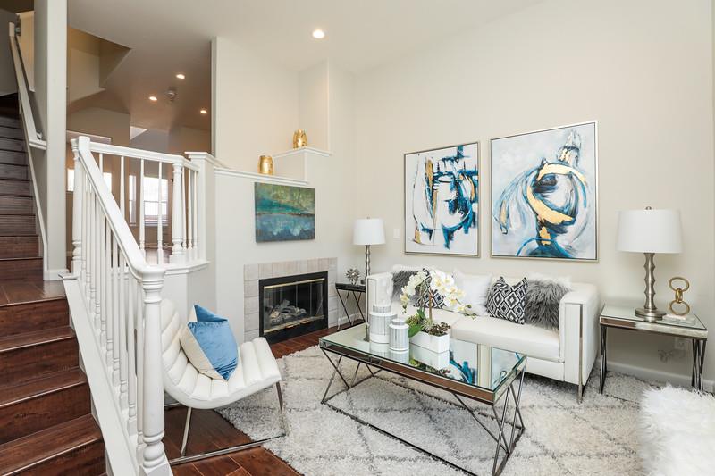 116 Pacchetti Way Mountain View, CA 94040 - Photo 4 of 24 a living room with furniture and a fireplace