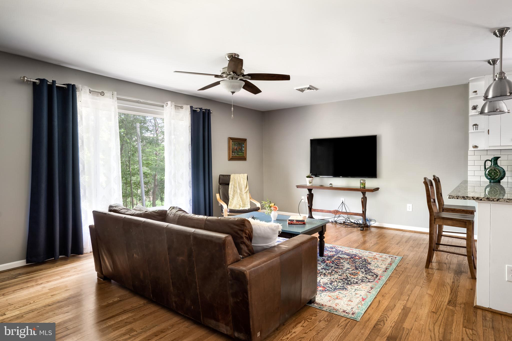Beautiful hardwood floors on main living area
