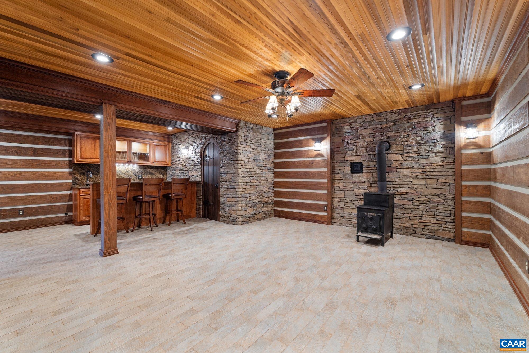 884 Pleasant Gap Drive Dry Fork, VA 24549 - Photo 42 of 72 log walls rough hewn and hand-chinked