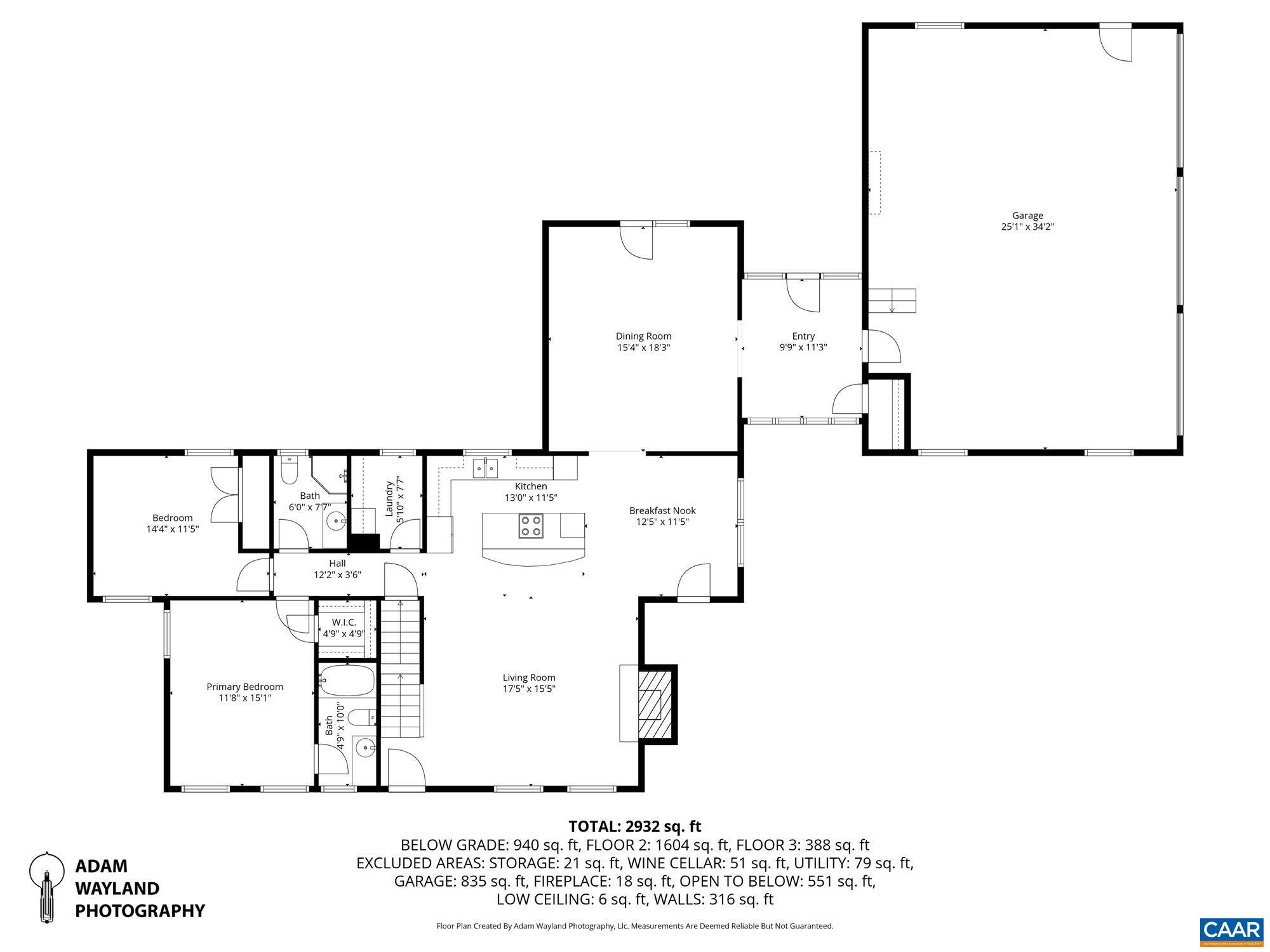 884 Pleasant Gap Drive Dry Fork, VA 24549 - Photo 69 of 72 a black and white photo of a living room