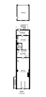 a picture of a bench in front of a door