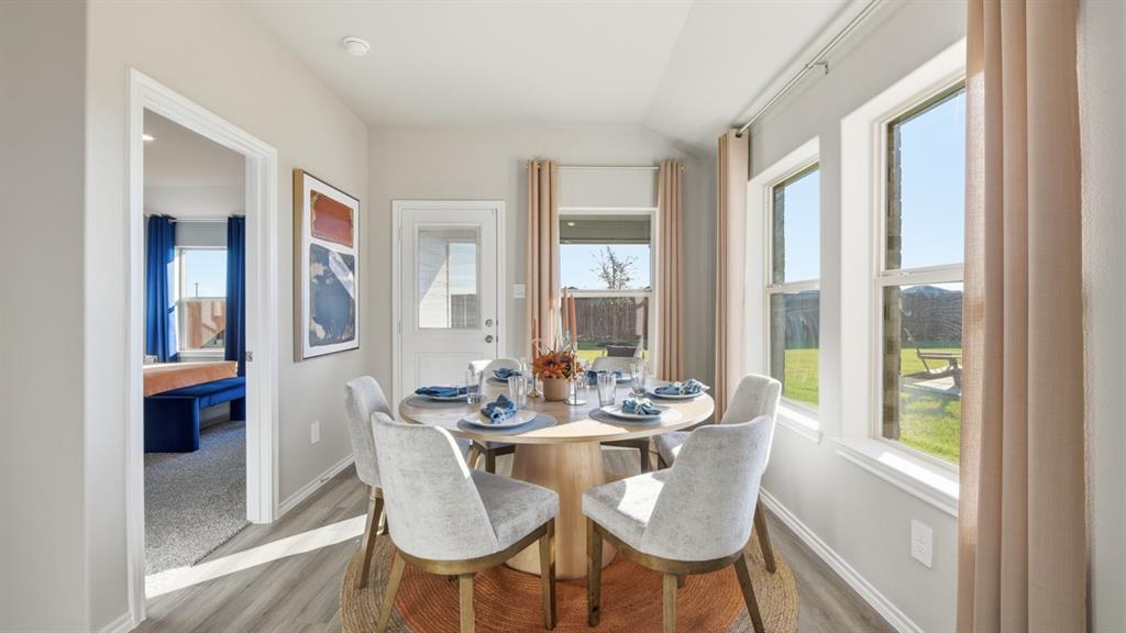 1616 Tin Roof Road Krum, TX 76249 - Photo 6 of 35 a dining room with furniture window and wooden floor