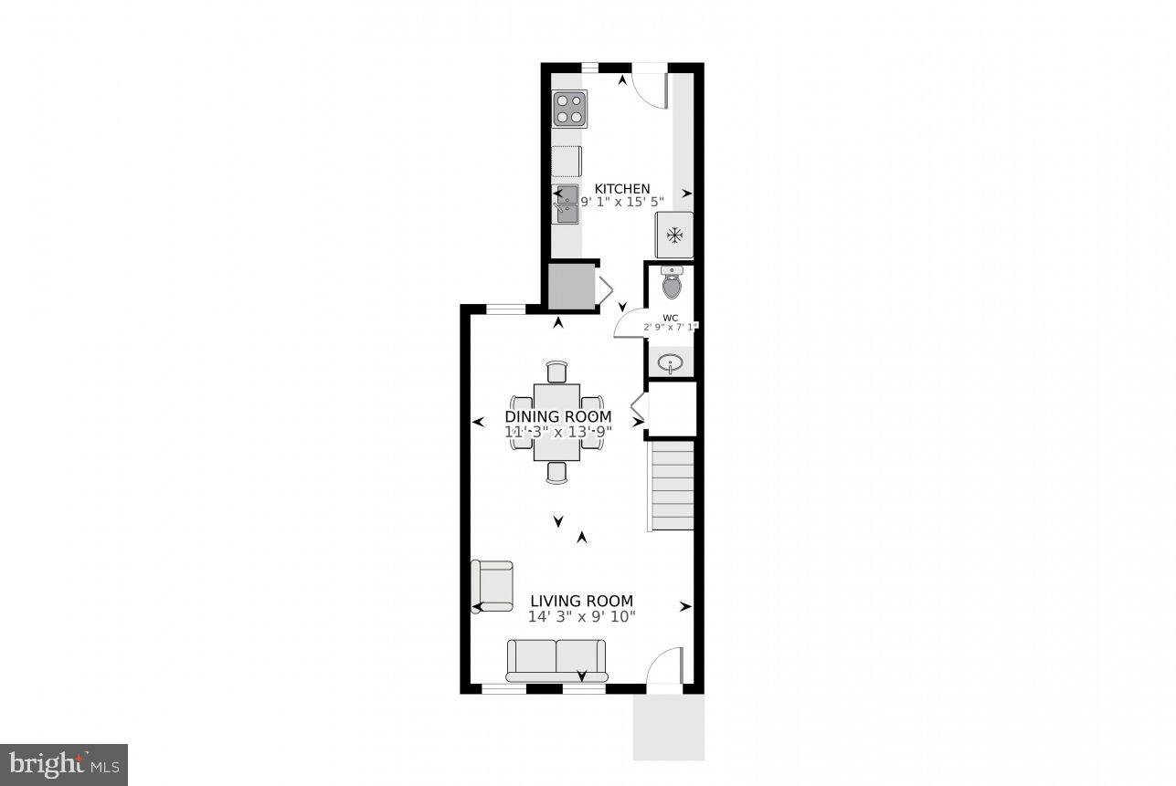624 14th Place Northeast Washington, DC 20002 - Photo 14 of 25 a picture of a floor plan