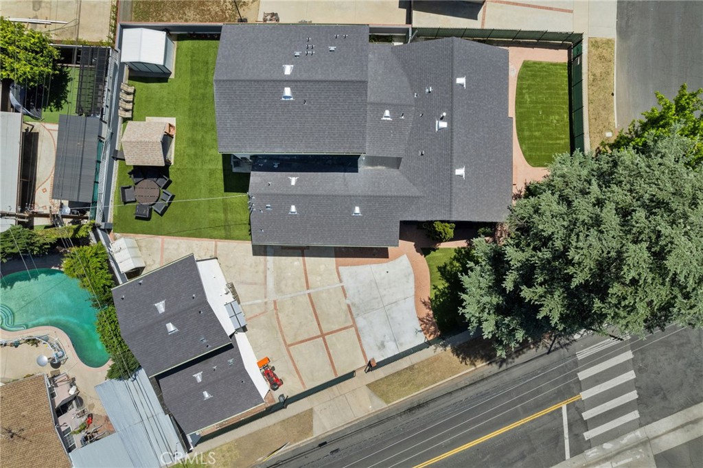 8040 Ranchito Avenue Panorama City, CA 91402 - Photo 60 of 64 an aerial view of a house with a yard and large tree