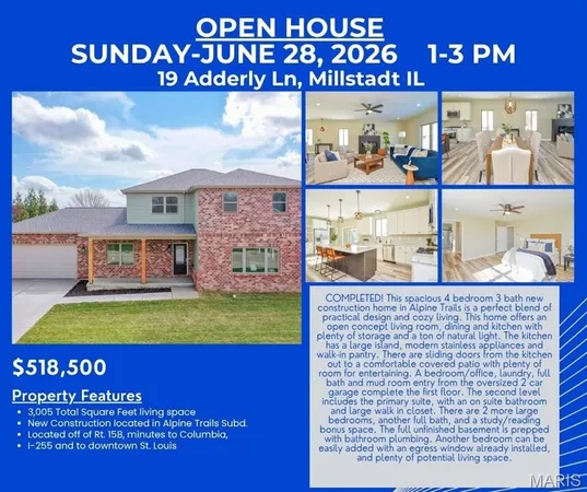$518,500 | 19 Adderly Lane, Millstadt, IL 62260