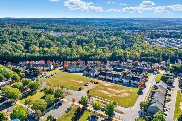 a view of a swimming pool and lake view