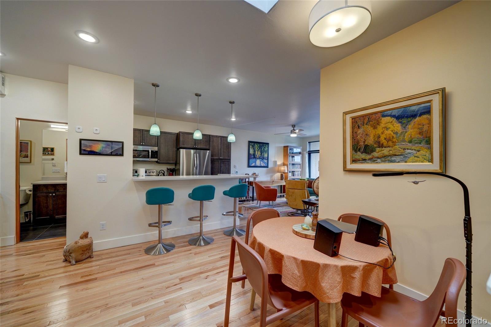 108 Old Stage Road, Unit C Salida, CO 81201 - Photo 5 of 30 a living room with furniture and kitchen view
