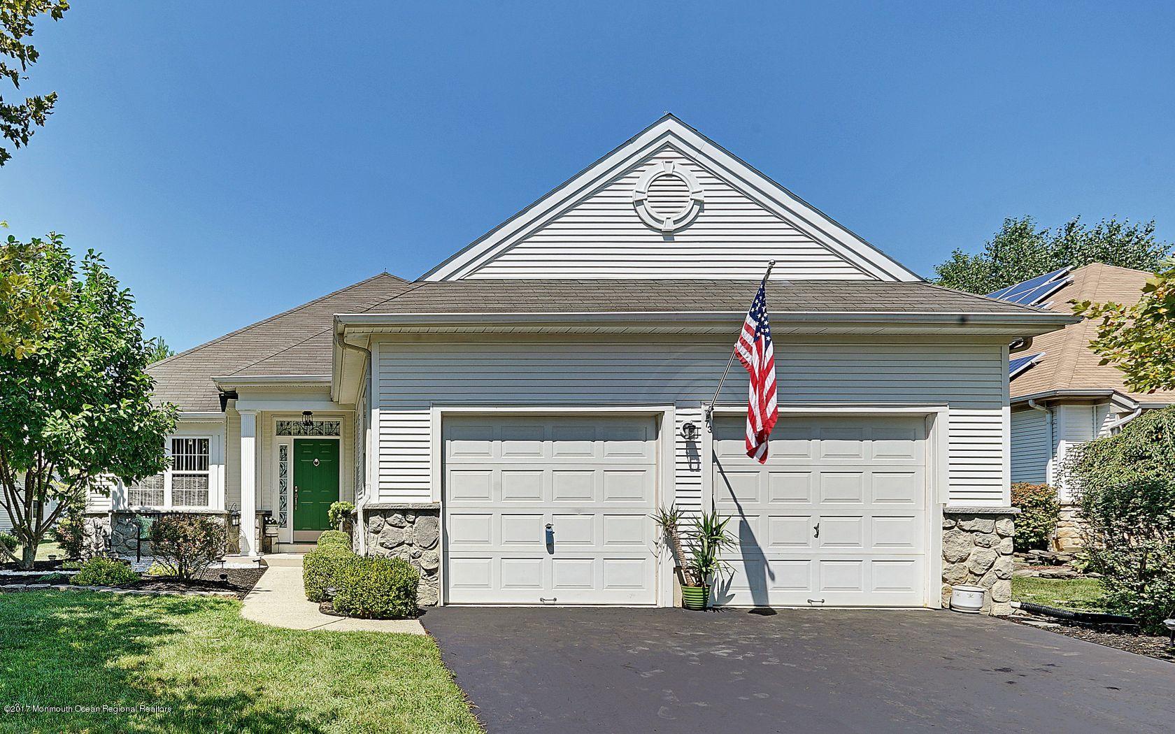 73 Drayton Road Manchester Township, NJ 08759 - Photo 3 of 34 Front View with 2 Car Garage