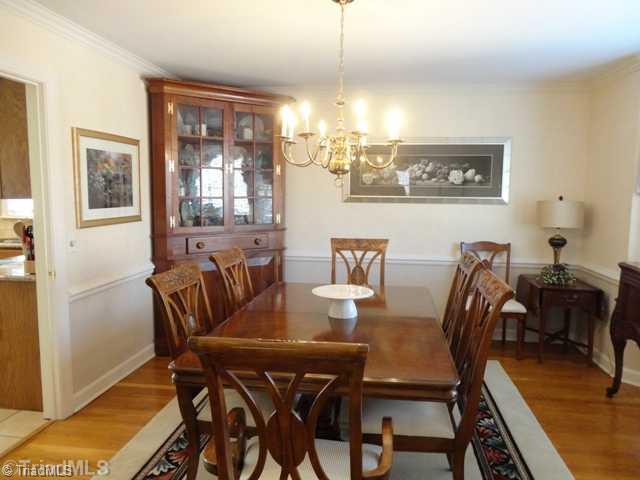 1235 Gatehouse Road High Point, NC 27262 - Photo 4 of 16 Dining Room. Hardwoods and bay window make this dining room shine!