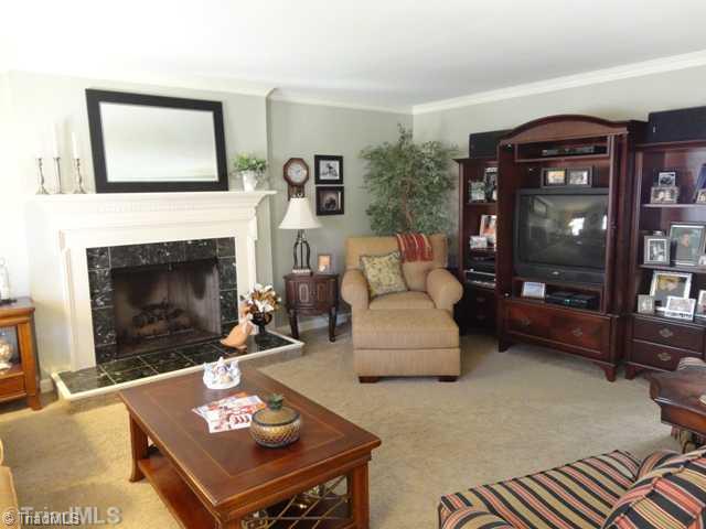 1235 Gatehouse Road High Point, NC 27262 - Photo 5 of 16 Den/Family/Great Room. Family room is large with cozy fireplace.