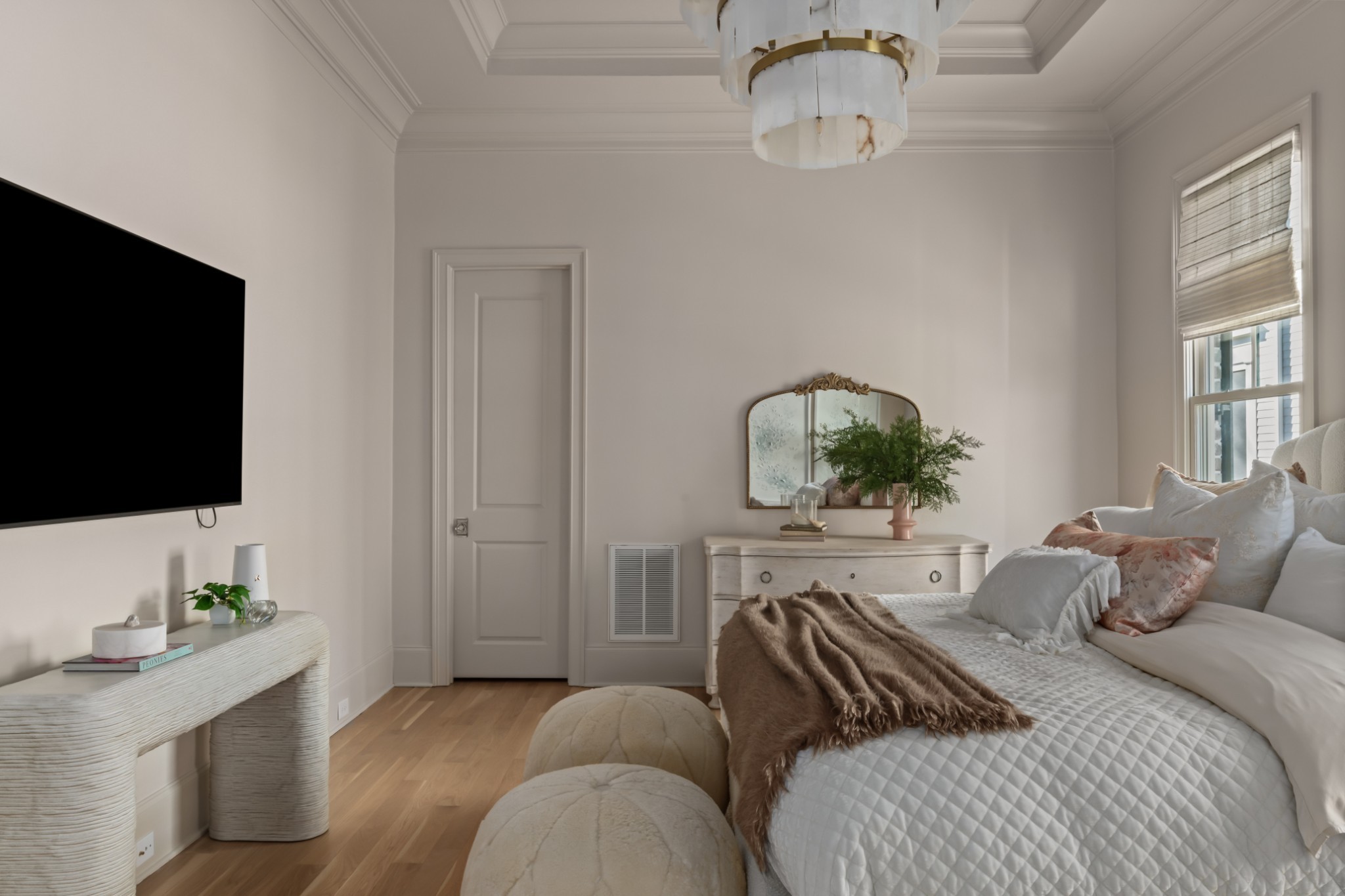 155 Splendor Ridge Drive Franklin, TN 37064 - Photo 19 of 70 a bedroom with a bed and a flat screen tv