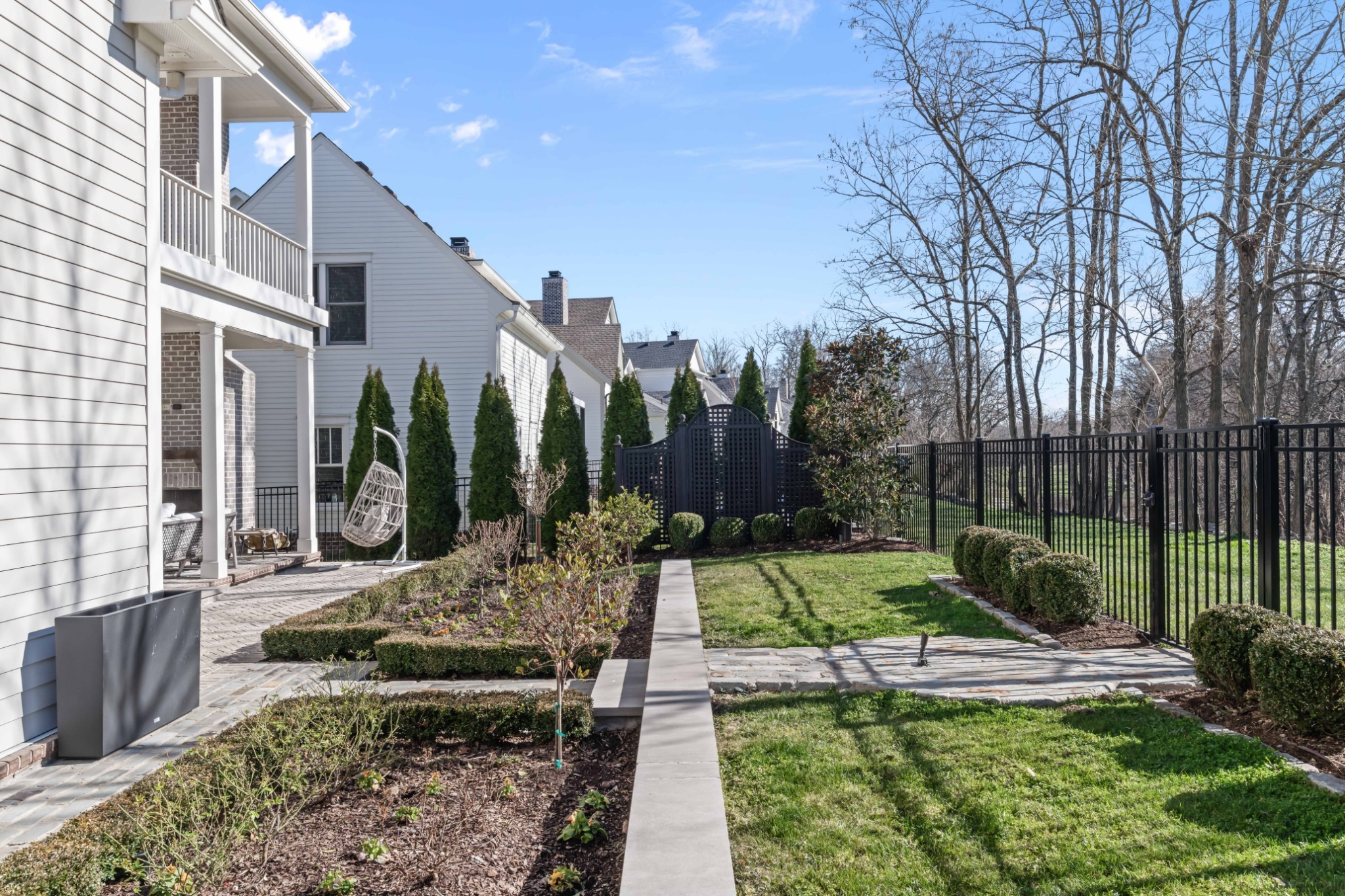 155 Splendor Ridge Drive Franklin, TN 37064 - Photo 60 of 70 a view of a yard with plants and a fountain