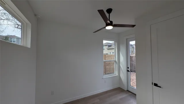 a view of a pathway with a house