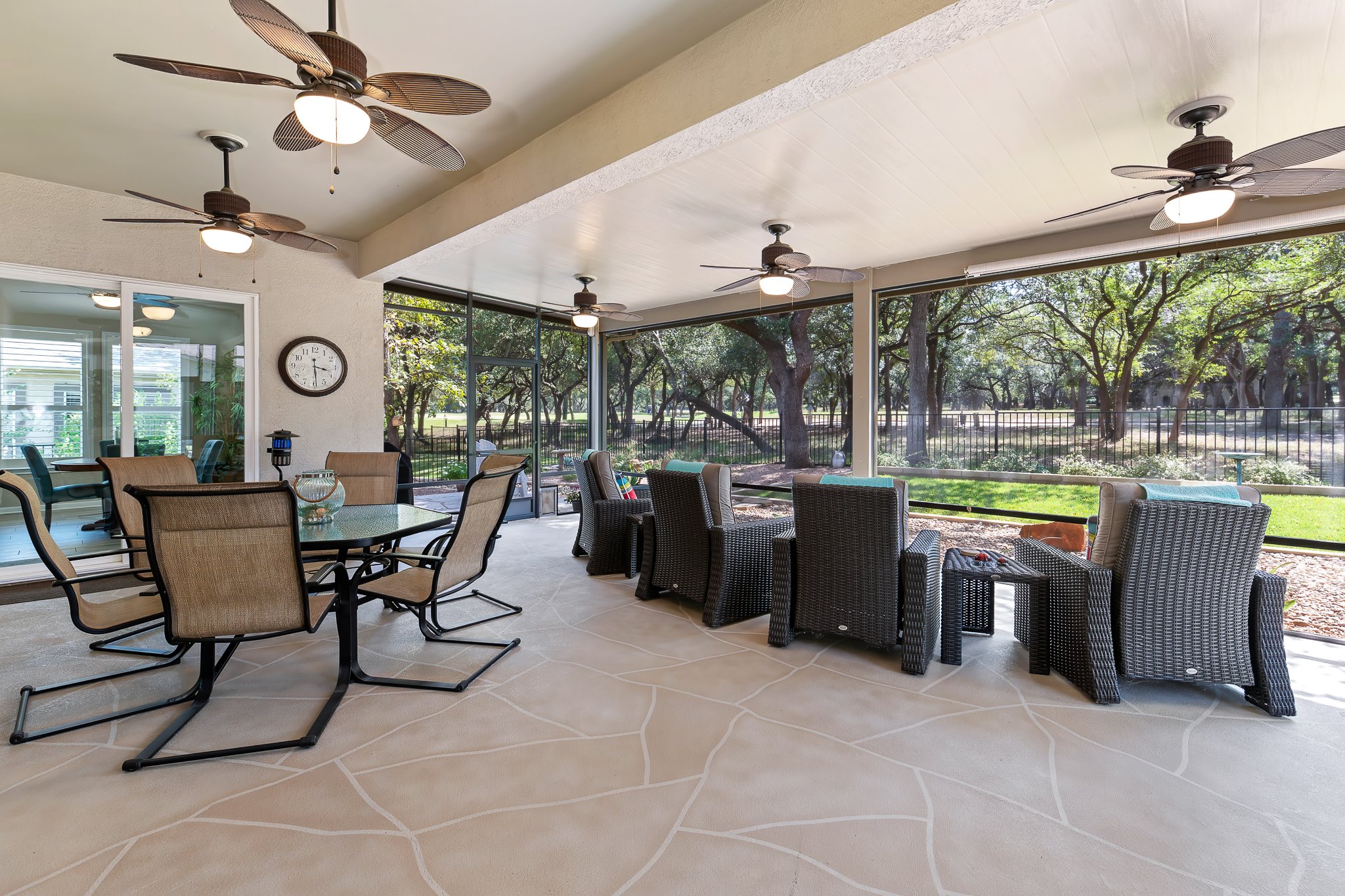 103 Trail Rider Way Georgetown, TX 78633 - Photo 1 of 1 Owners doubled the size of the screened porch, making for a true outdoor living area