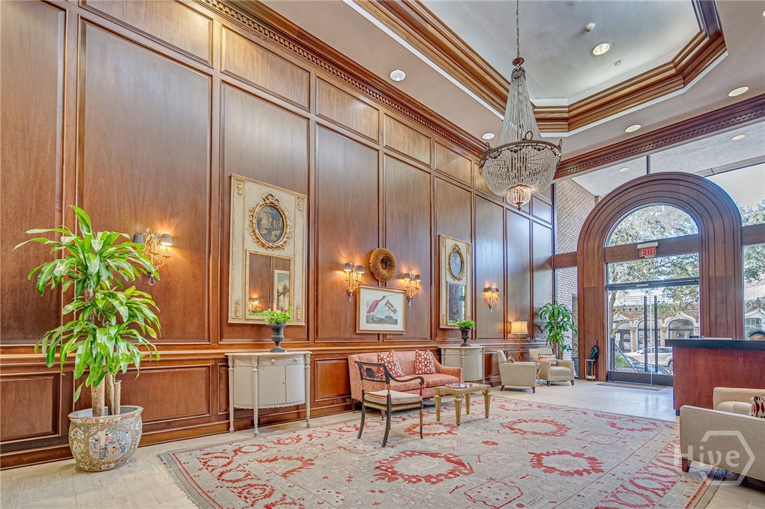 300 Bull Street, Unit 601 Savannah, GA 31401 - Photo 8 of 57 Entrance with 24 hour concierge