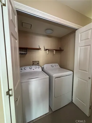 a close view of a refrigerator in kitchen