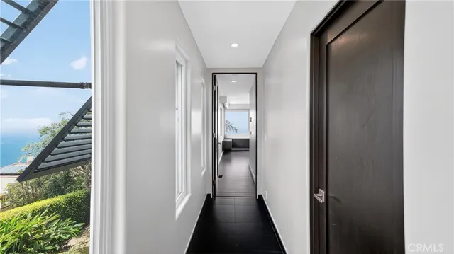 a view of hallway with stairs