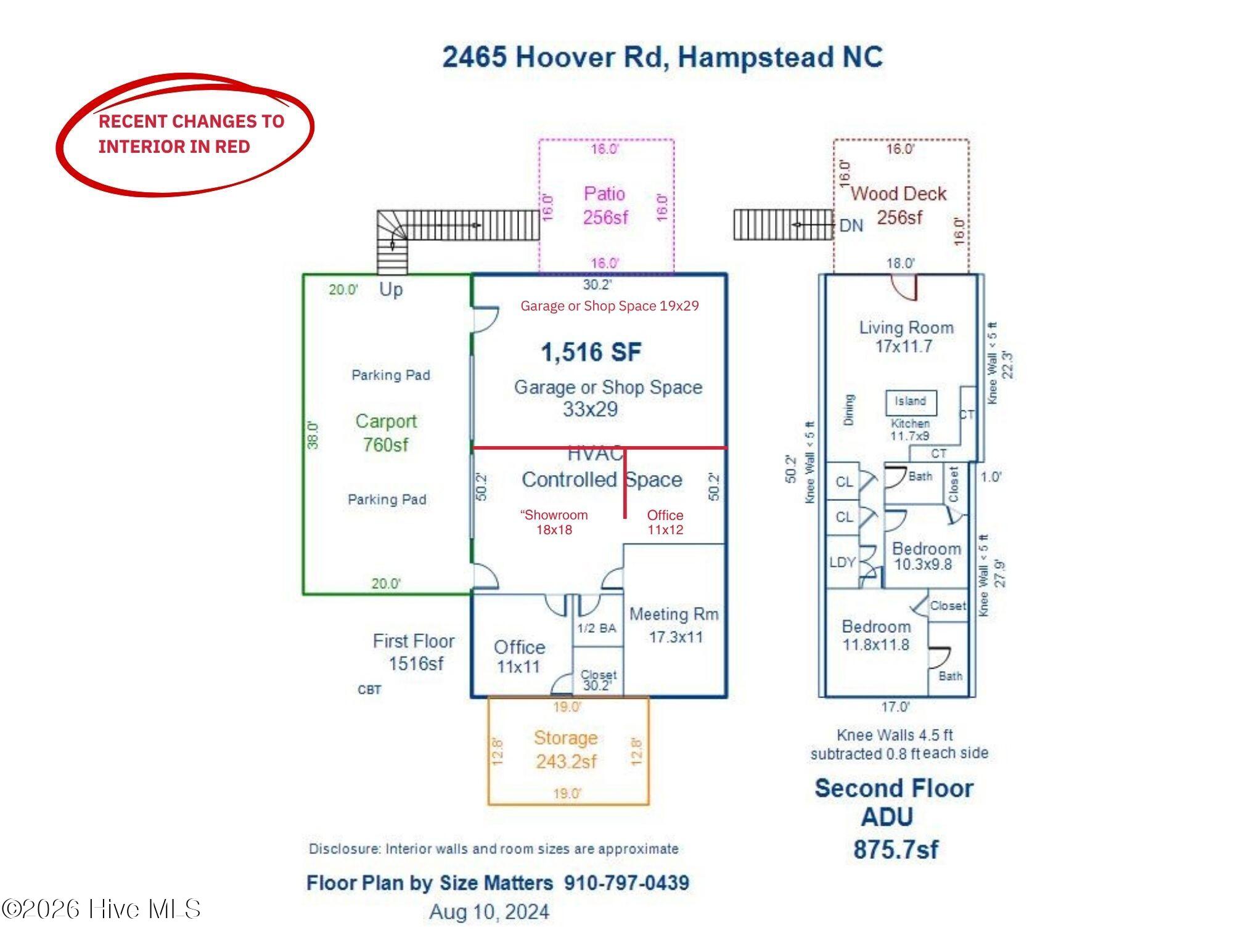 2463 Hoover Road Hampstead, NC 28443 - Photo 59 of 59 Floor Plan 2465