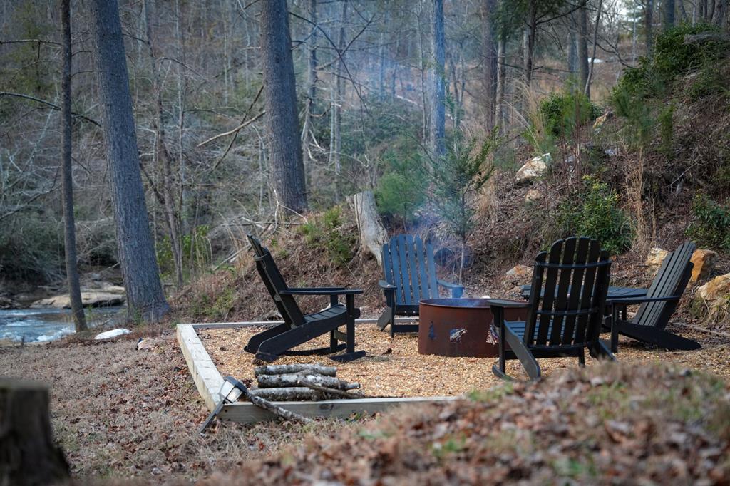 164 Waterdance Trail Blue Ridge, GA 30513 - Photo 17 of 97 a view of a backyard with a table and chairs
