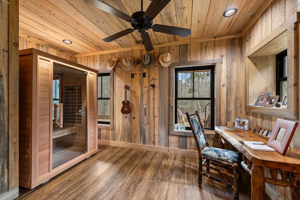 164 Waterdance Trail Blue Ridge, GA 30513 - Photo 60 of 97 a view of a dining room with furniture window and wooden floor