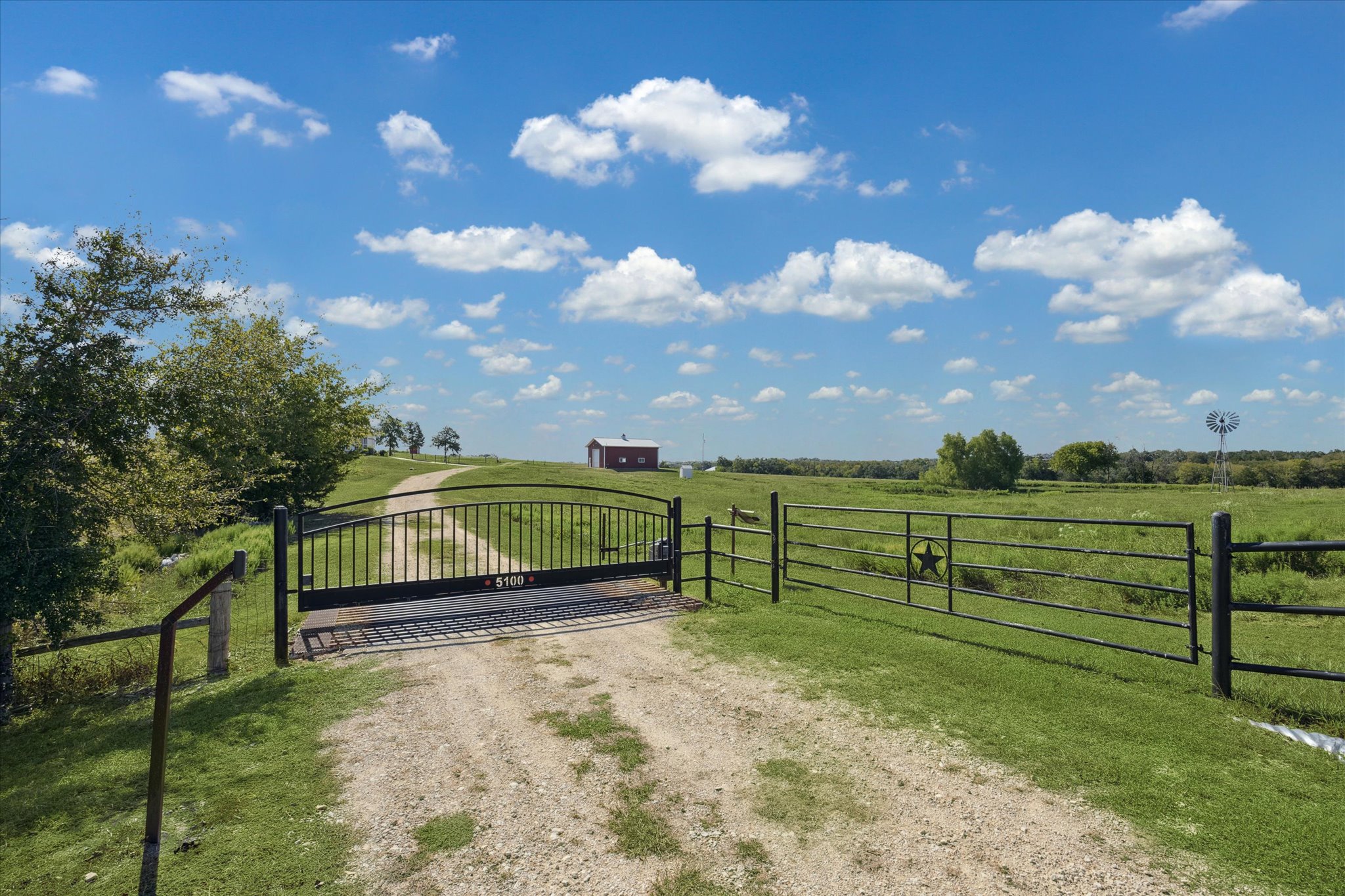 5100 Jaeger Road Burton, TX 77835 - Photo 9 of 34 Gate featuring a view of rural / pastoral area