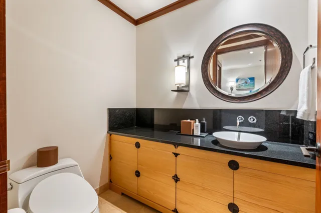 swimming pool view with a seating space