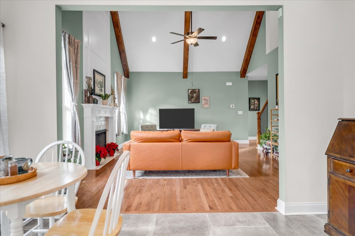 3512 Ashland City Road Clarksville, TN 37043 - Photo 15 of 58 a living room with furniture and a fireplace