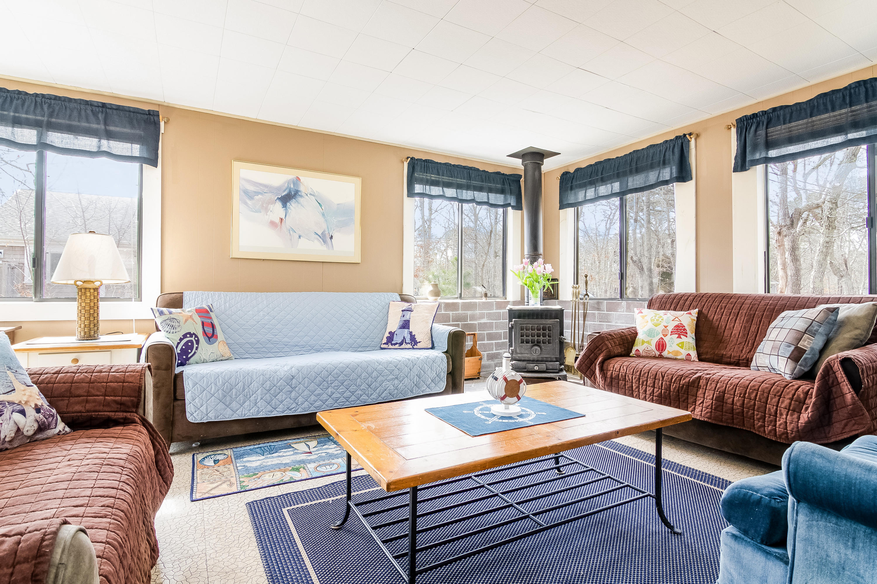 20 Hidden Lane Eastham, MA 02642 - Photo 3 of 21 a living room with furniture and a large window