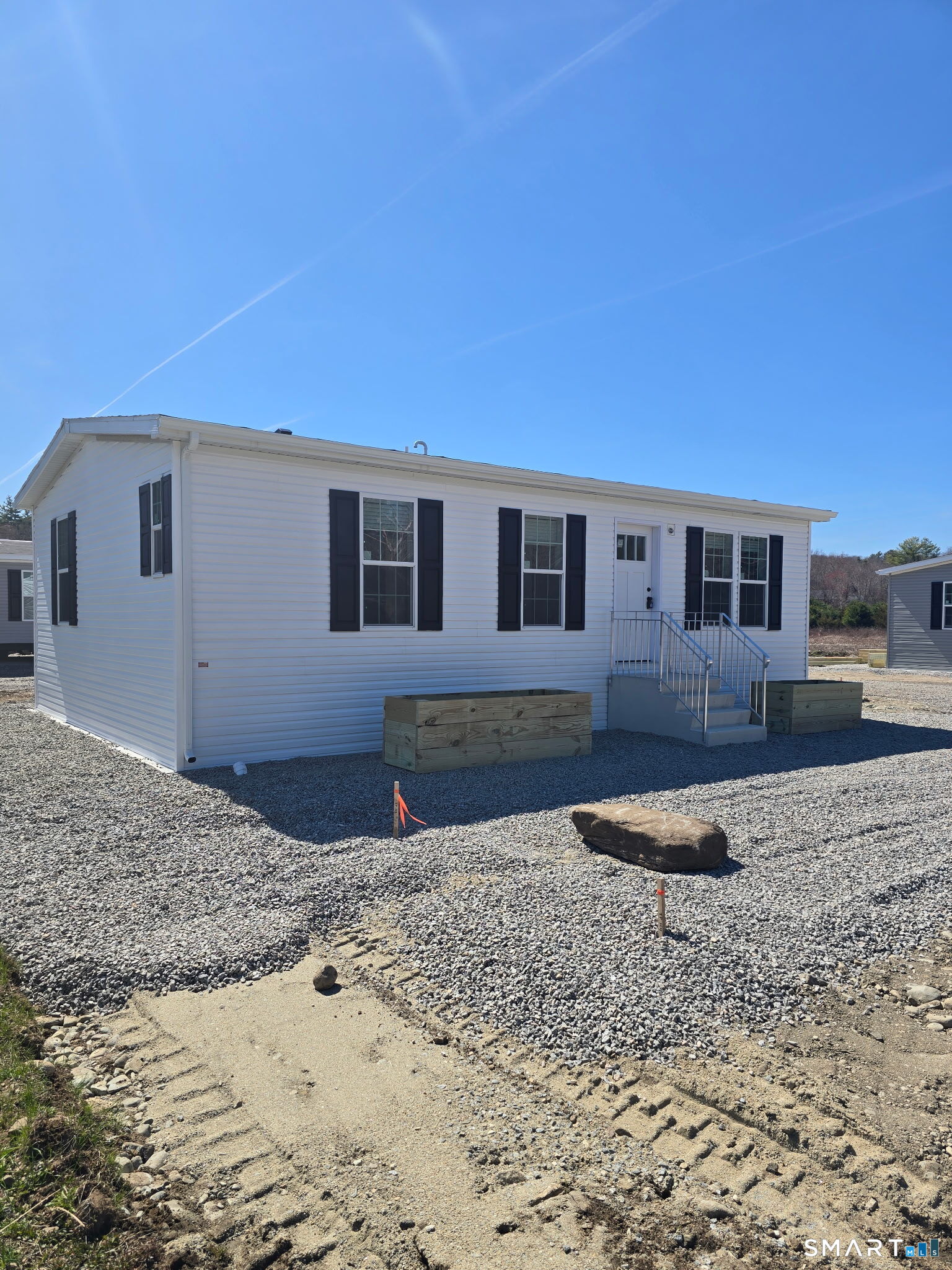 a house view with a backyard