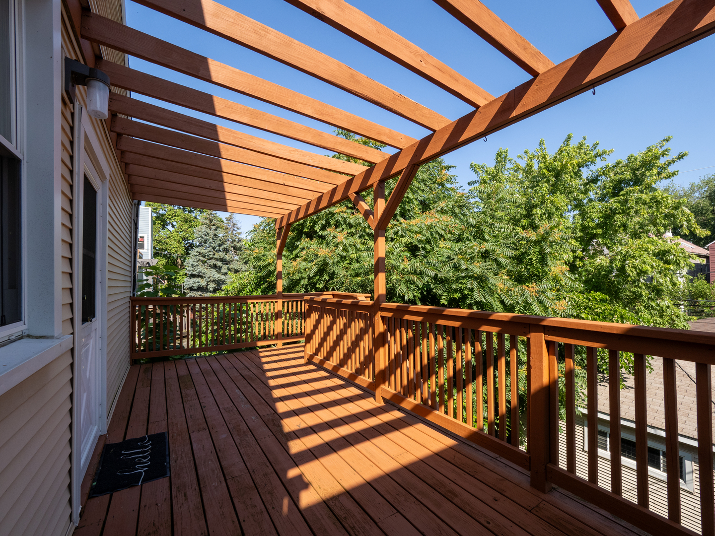 1920 West School Street Chicago, IL 60657 - Photo 33 of 36 a view of balcony with wooden floor and outdoor space