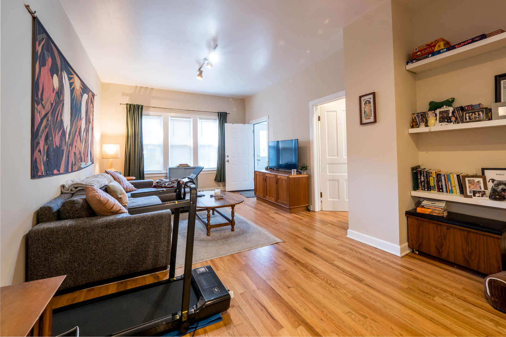 1920 West School Street Chicago, IL 60657 - Photo 10 of 36 a living room with furniture and a wooden floor