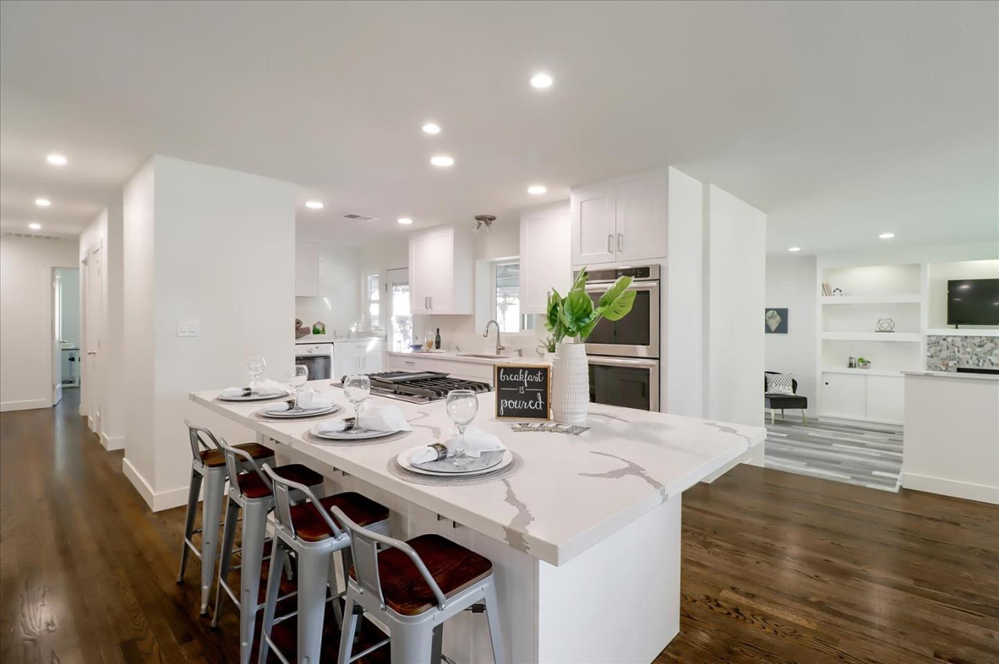 280 Dallas Drive Campbell, CA 95008 - Photo 13 of 64 a view of a dining room with furniture and wooden floor