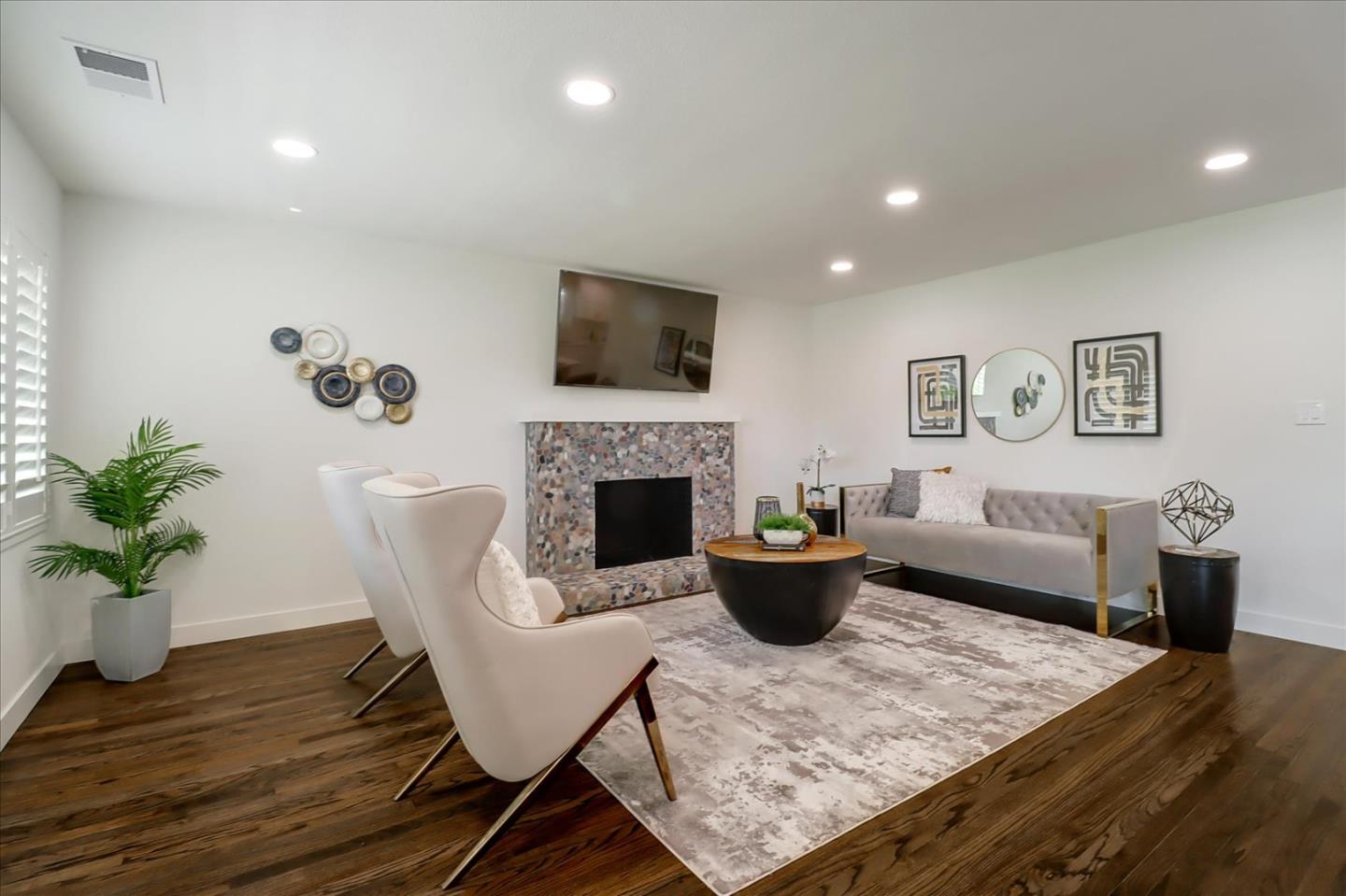 280 Dallas Drive Campbell, CA 95008 - Photo 10 of 64 a living room with furniture and a fireplace