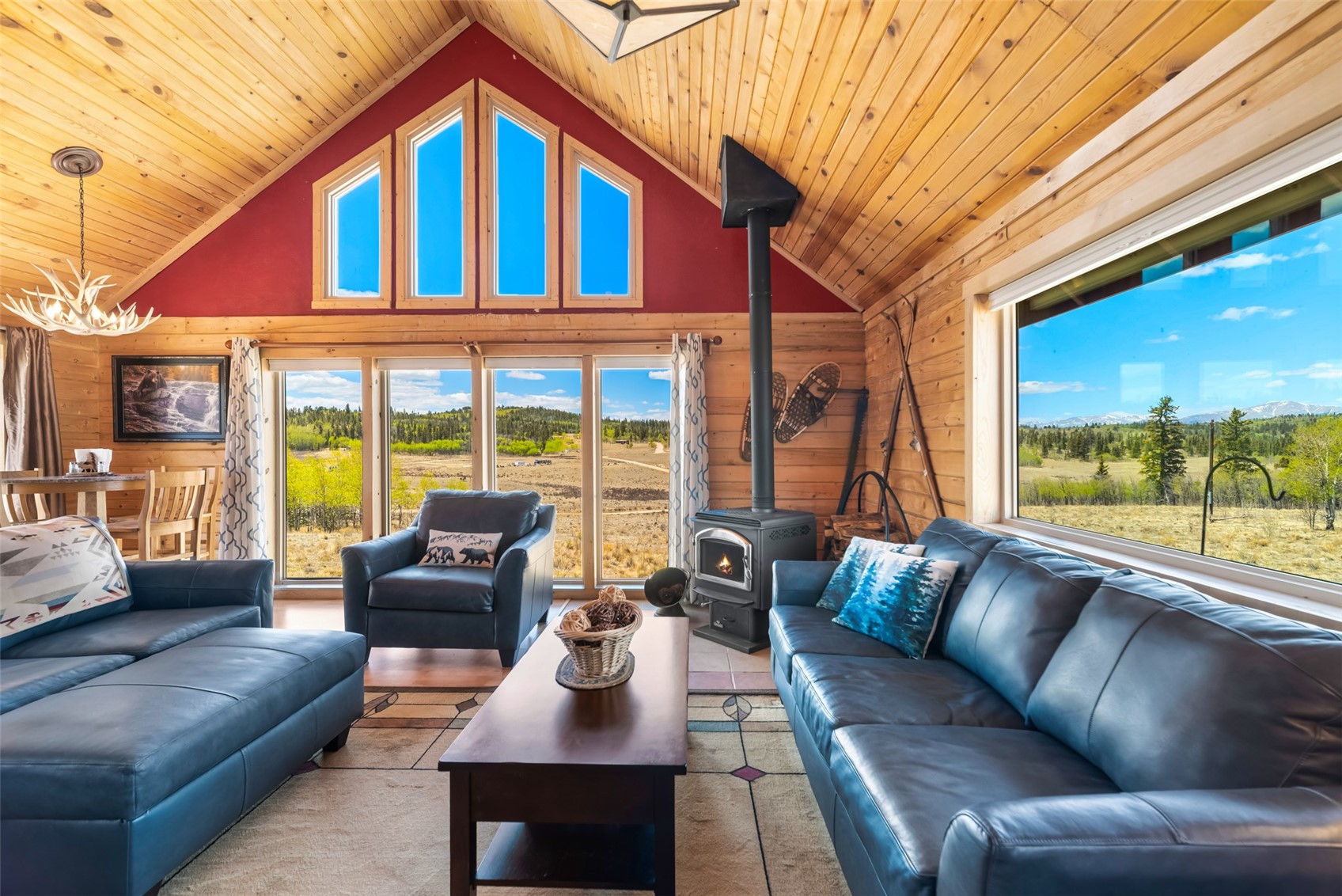 15 Mallard Road Como, CO 80432 - Photo 3 of 49 a view of living room with furniture and a large window