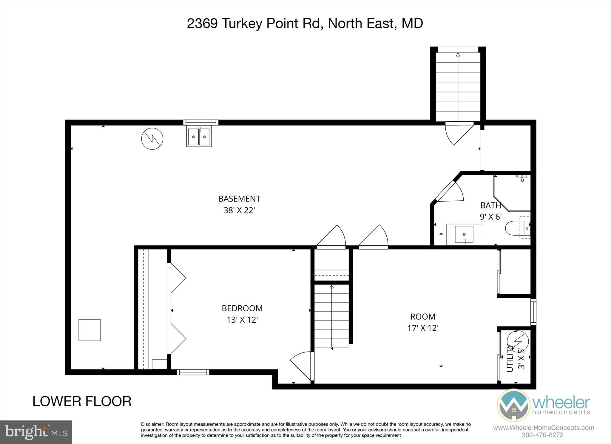 2369 Turkey Point Road North East, MD 21901 - Photo 46 of 46 Lower Floor Plan