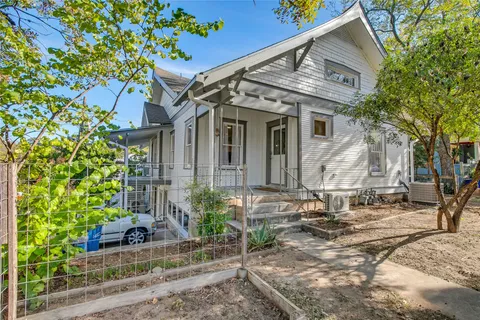 a view of a house with a patio