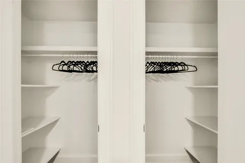 a view of a closet