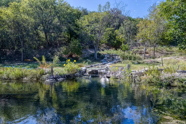 a view of lake from yard