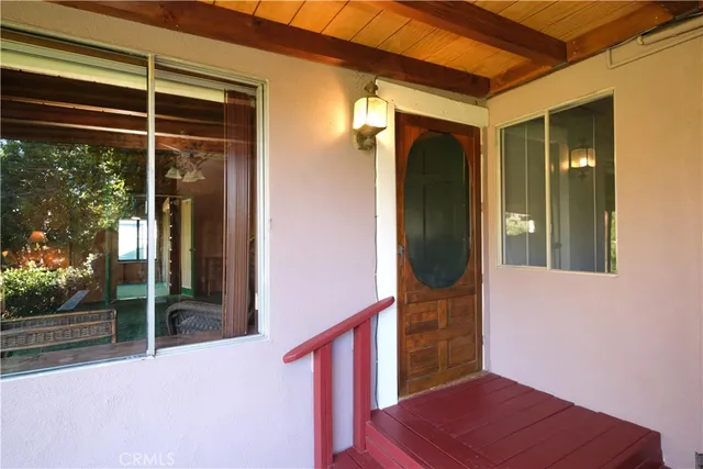 a view of front door