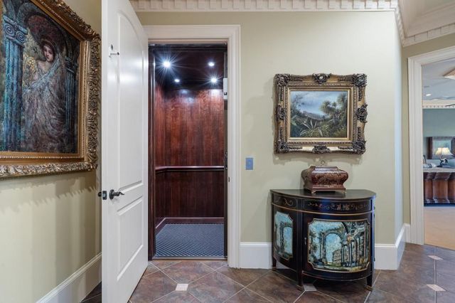 a building outdoor space with patio furniture